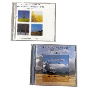 George Winston Solo Piano CD Lot of 2 Plains All‎ the Seasons Collectors Edition